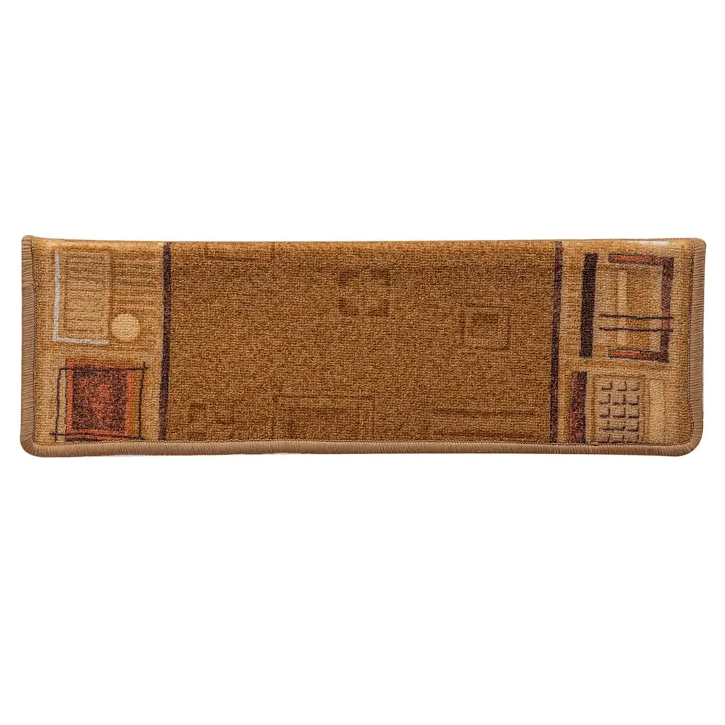 vidaXL Tappetini per Scale Autoadesivi 10 pz 65x21x4 cm Beige