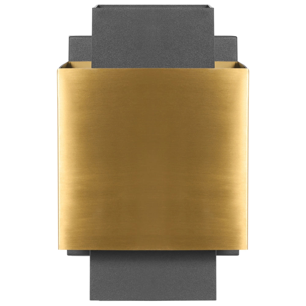 Lampada da parete da esterno a LED in metallo per porta d'ingresso e portico ottone stile tradizionale