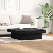 Tavolino da salotto Rovere Nero 90 x 90 x 28 cm 862628