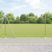 Recinzione con Posto Argento 1,2 x 10 m Acciaio 3351009