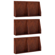 Muro di contenimento 6 pz 40 x 12 x 40 cm Acciaio Corten 3449148