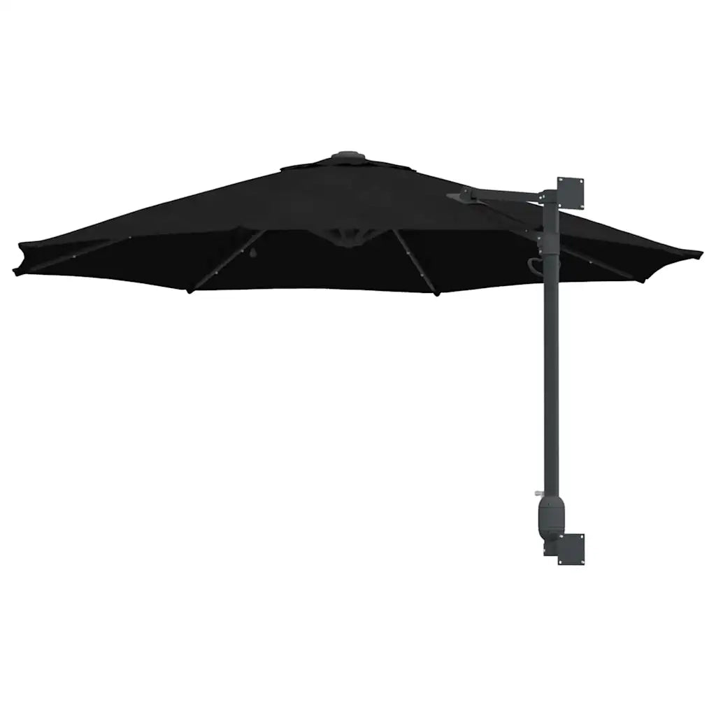 Ombrello da giardino-Ombrellone da spiaggia Nero 248 x 248 x 148 cm 916696