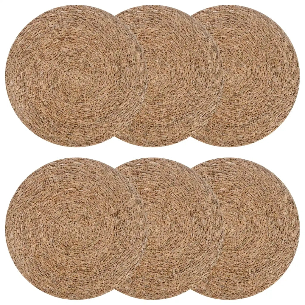 Tovagliette in erba di mare 6 pcs Naturale Ø 30 cm 42012321