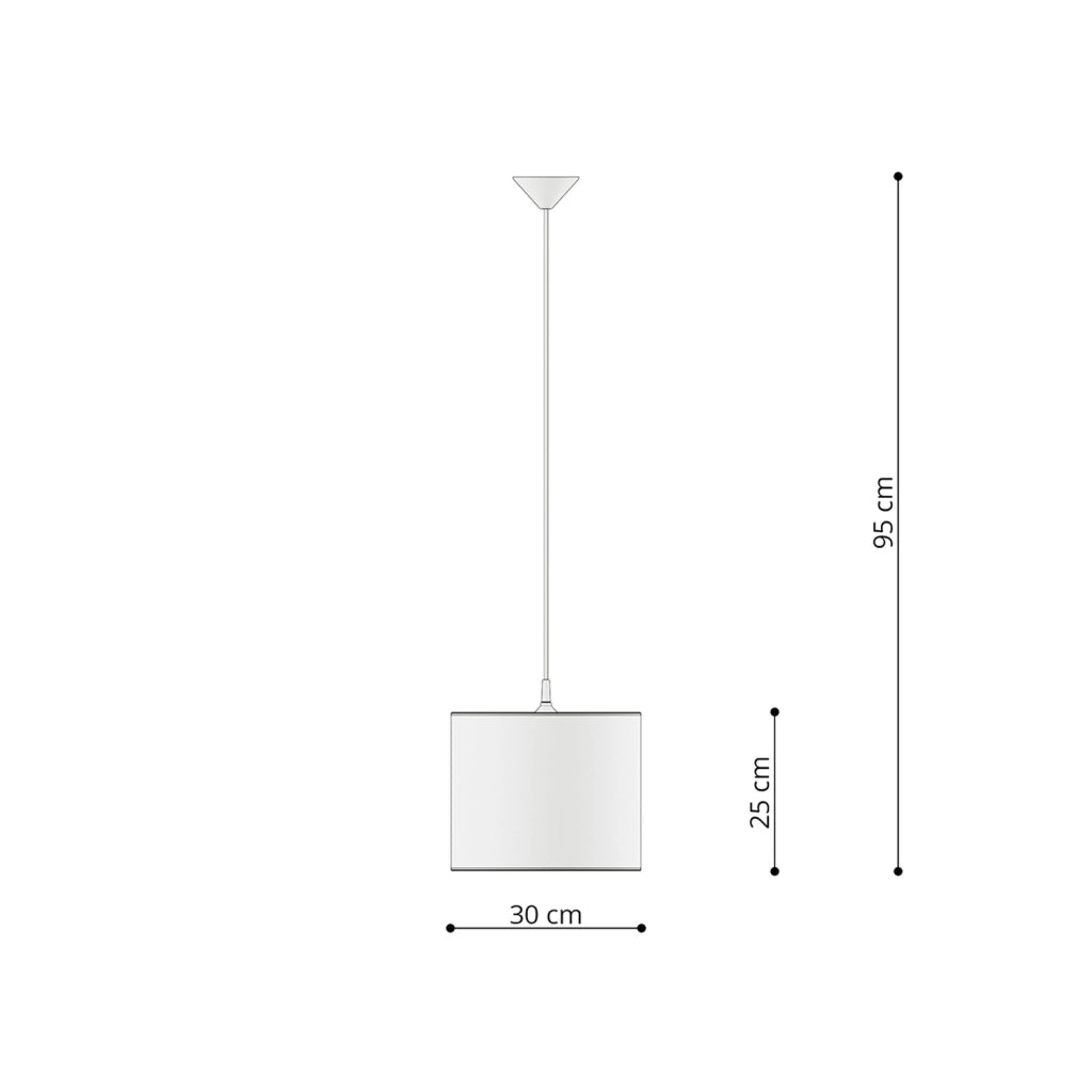 Lampada a sospensione bimbi Unicorn Ø30 E27 15W Pure Lume