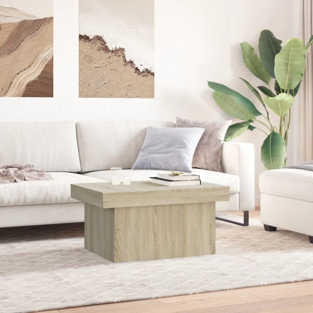 Tavolino da Salotto-Tavolino da soggiorno-Tavolo Rovere Sonoma 100x55x40cm Legno Multistrato