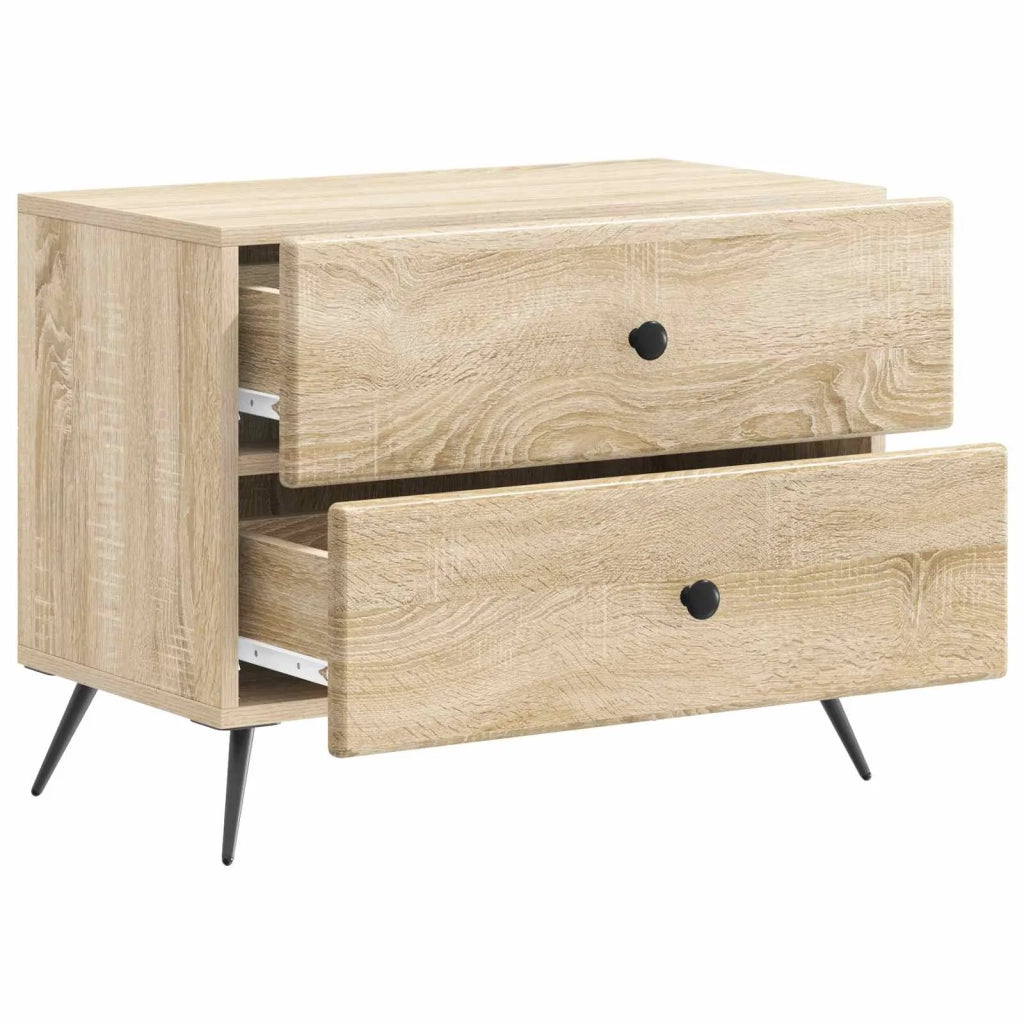 Armadio da Notte con cassetto Rovere Sonoma 62 x 34,5 x 47,5 cm