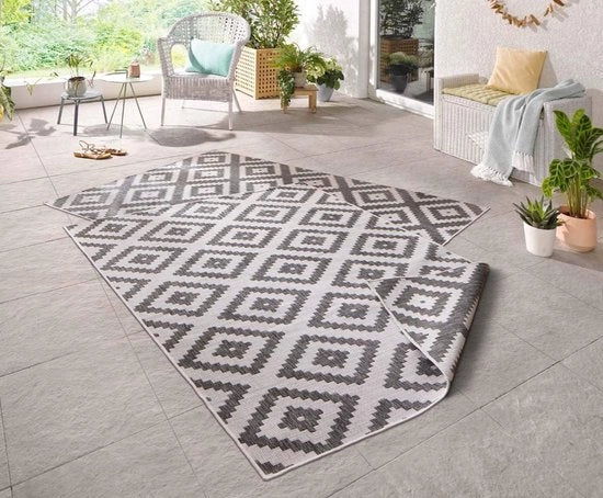 Tapijt Omkeerbaar Malta 80x150 cm - Adatto per tappeto esterno e interno - Facile da pulire