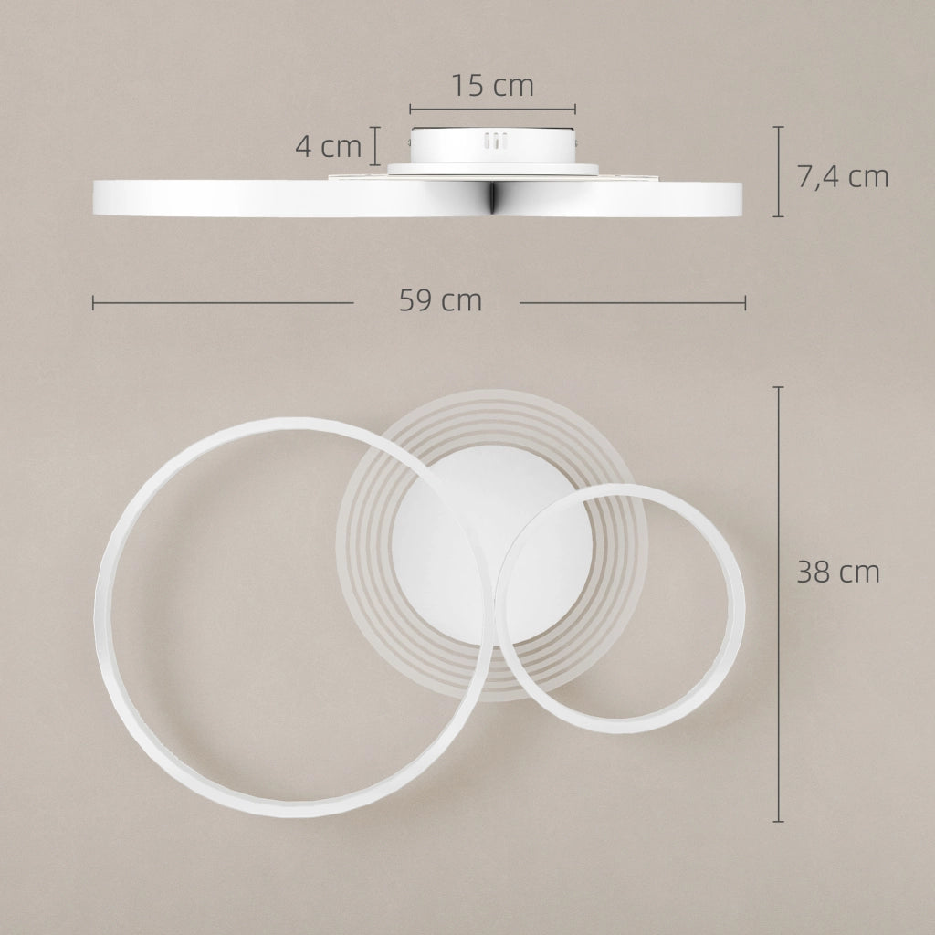 Lampada a soffitto LED 40W ¨C Xylo ¨C bianco 3000K/4000K/6500K