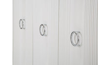 Mobile Shine 120x84x40 cm in Legno MDF e Metallo Bianco