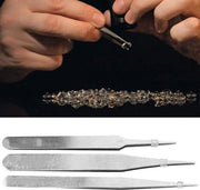 Set di pinze precise antistatiche multifunzionali in argento - Ideale per hobby e riparazioni - Sierade e elettronica