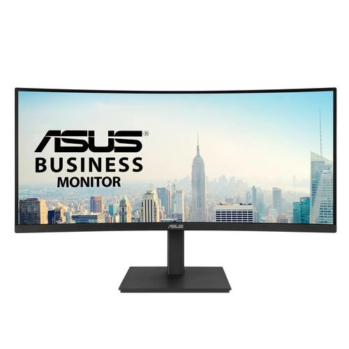 Asus monitor curvo 34 led va wqhd 21:9 4ms 300 cdm, reg alt, usb-c, dock dp/hdmi, multimediale - 90LM08JJ-B02170