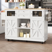CARRELLO CUCINA 140x70x93,5 cm MDF Bianco