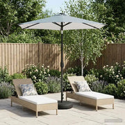 Parasol da Giardino con Luci LED 230 x 230 cm Poliestere 42036257