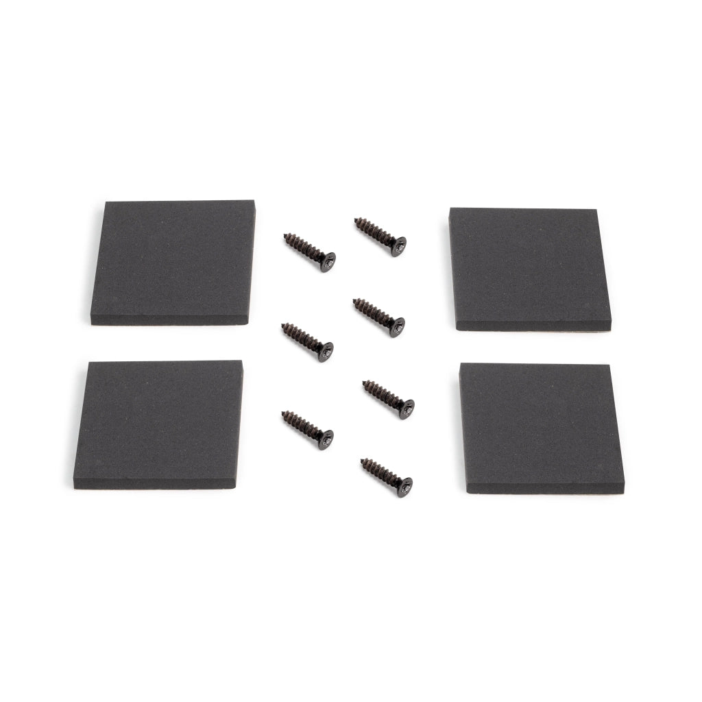 Set Gambe da Tavolo Square Rettangolari H720 Verniciato Nero Acciaio Emuca