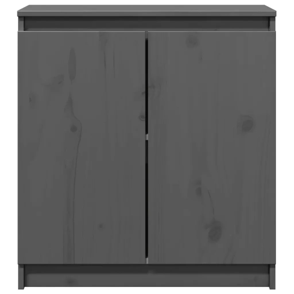 Armadietto Grigio 60x36x65 cm in Legno Massello di Pino CFW5504310