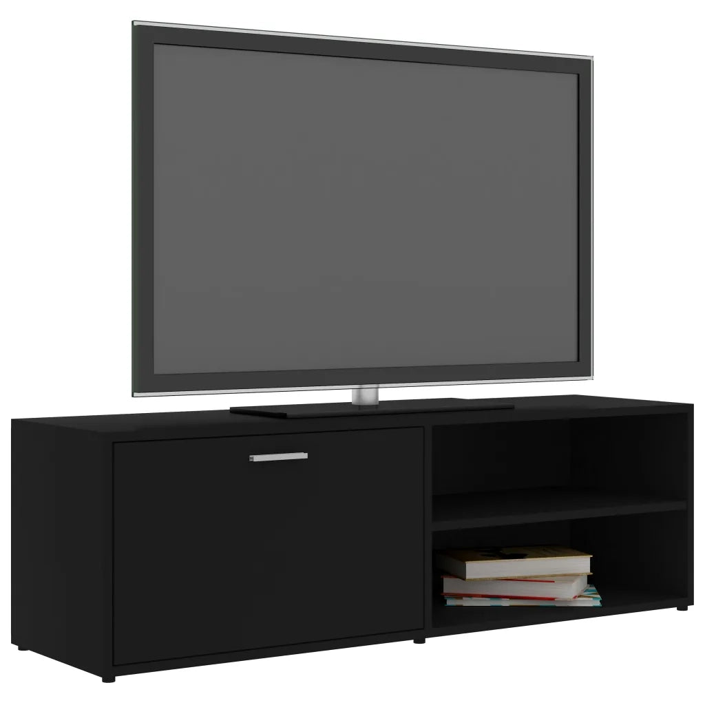 Mobile Porta TV Nero 120x34x37 cm in Truciolato