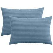 Federa 2 pcs HEERLEN Blu 30 x 50 cm corduroy 907759