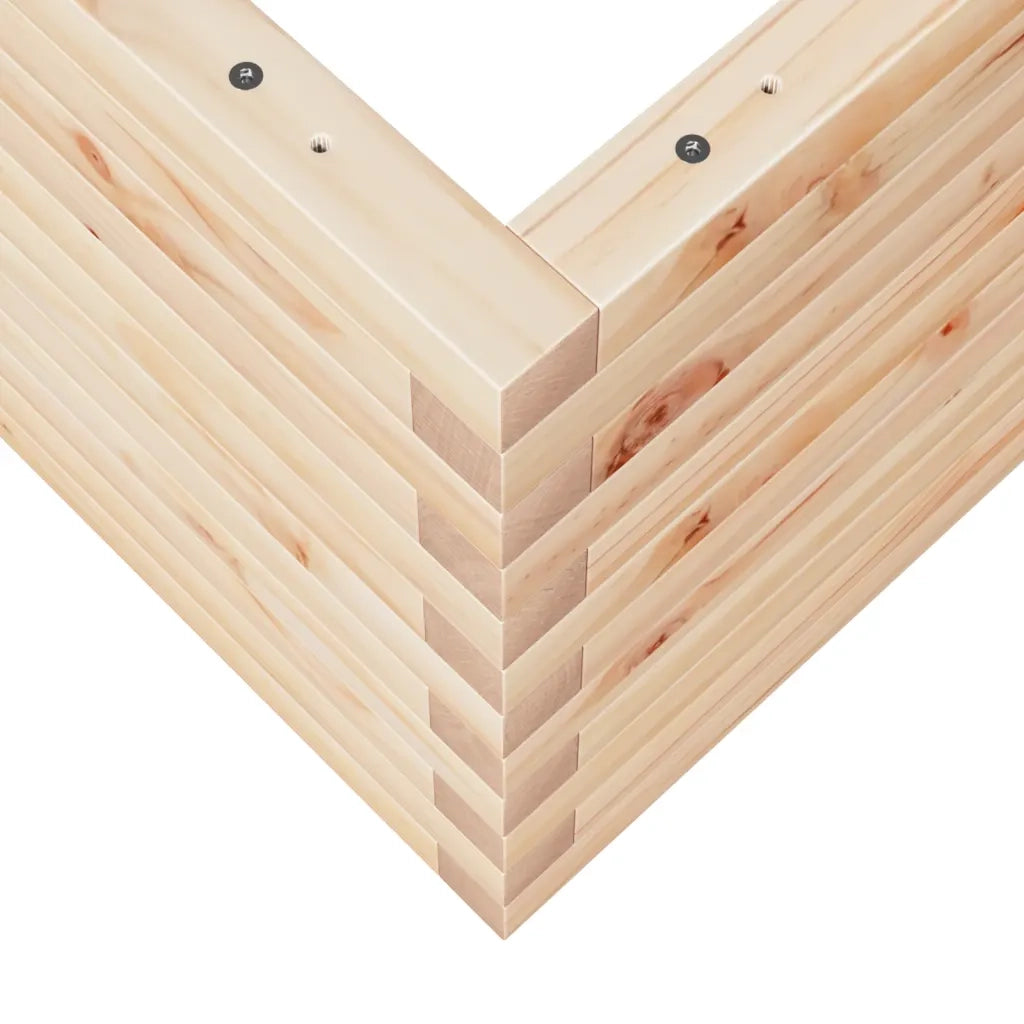 vidaXL Fioriera da Giardino 70x70x45,5 cm in Legno Massello di Pino