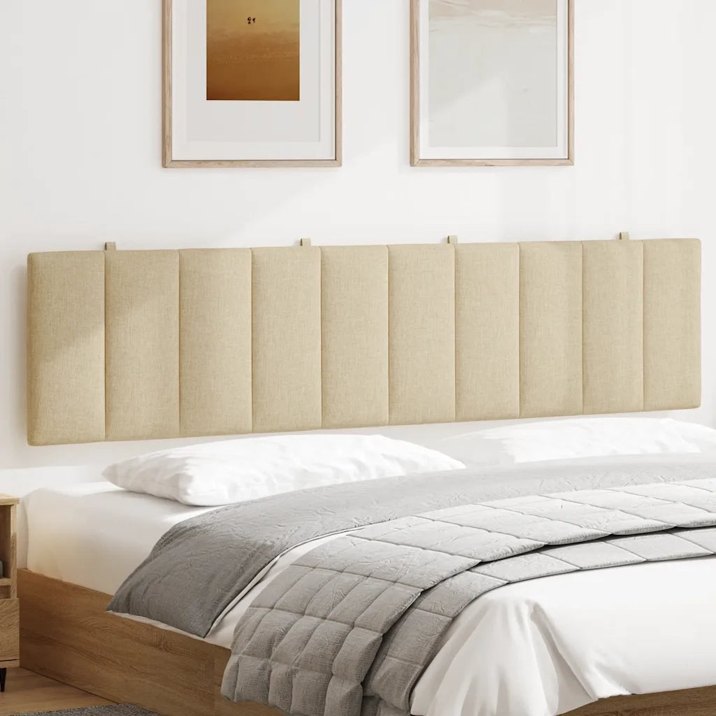 Cuscino Testiera Hanko Crema 200 cm in Tessuto 4019189