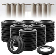 Set di 50 anelli per tende di 40 mm in nero per tende a occhielli - Tenda da finestra, tenda doccia - Accessori per la casa decorazione