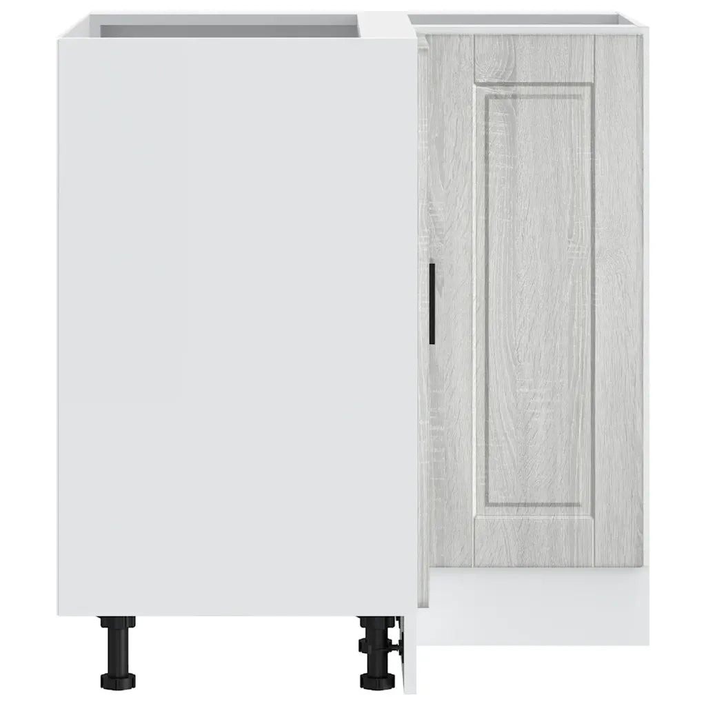 Base ad Angolo Cucina Porto Grigio Sonoma in Legno Multistrato 853993