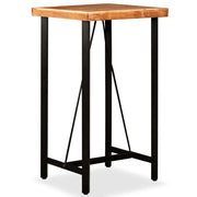 Tavolo alto stile bar/bistrot in legno massello di sheesham 107 cm 0902092