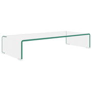 Mobile/Rialzo Porta TV | Armadietto TV | Mobile Porta TV in Vetro Trasparente 70x30x13 cm