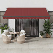 Tenda da Sole Retrattile Manuale con LED BordÃ² 400x350 cm
