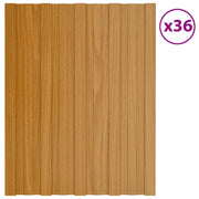 Pannello per tetto 36 pz Naturale 60 x 45 cm Acciaio zincato CFW1930252