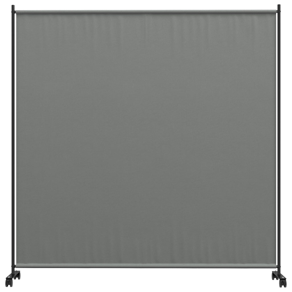 Paravento da esterno per giardino, terrazza e balcone con ruote ¨C zephmum ¨C grigio 183x30x181 cm