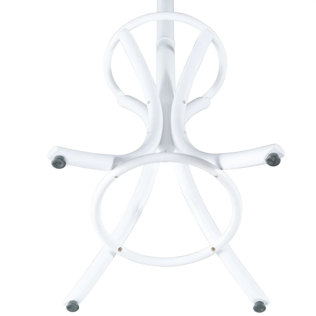 Appendiabiti da terra con 12 ganci 51 x 51 x 184 cm multiuso stile tradizionale contemporaneo legno bianco 20_0017664