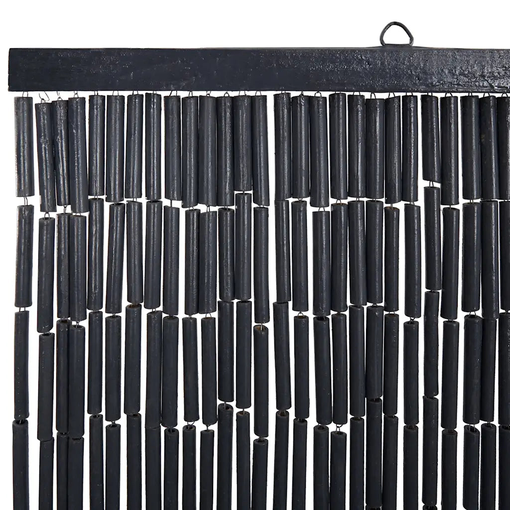 Tenda Antimosche per Porte Grigio Scuro 100x200 cm Bambù 4017449