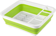 Ammortizzatore con supporto per coltelli e stendibit di plastica - 365 x 13 x 31 cm - Verde/bianco - per la cucina