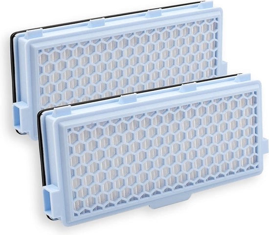 Set di filtri HEPA attivi da 2 pezzi adatto per Miele Classic Compact C1, Complete C2 e C3 - Sostituibile - Parte di aspirapolvere