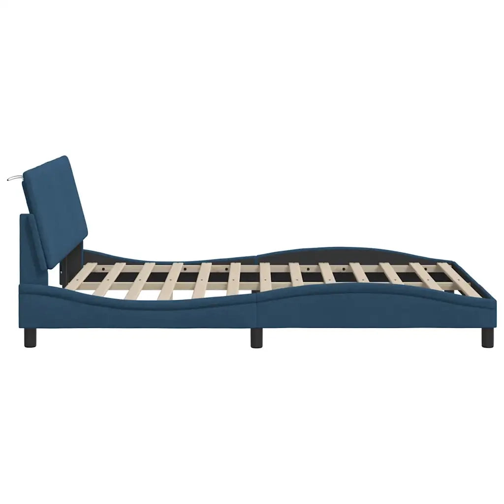 Giroletto senza Materasso Hanko Blu 140x200 cm in Tessuto 3310397