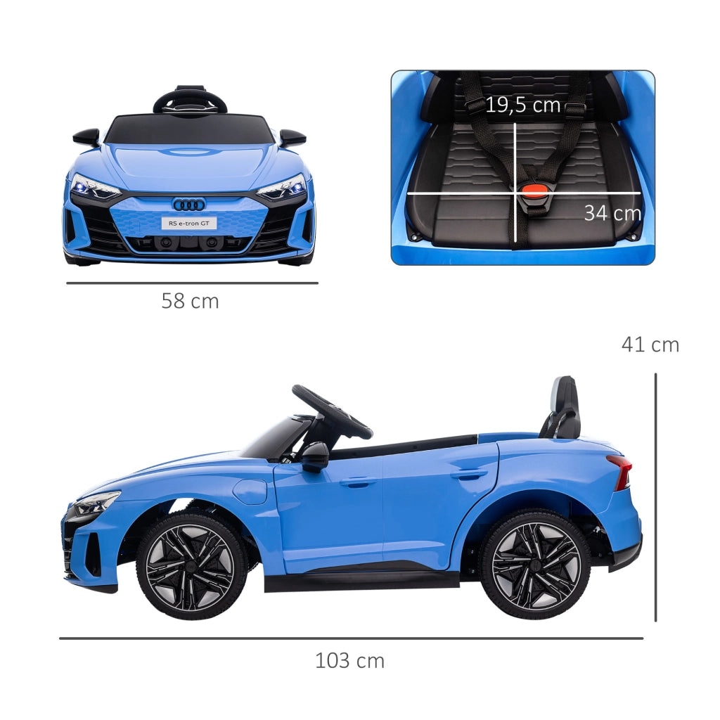 Auto Elettrica AUDI RS e-tron GT ¨C Xylo ¨C Blu, Telecomando, Batteria, 103x58x41 cm, +3 Anni