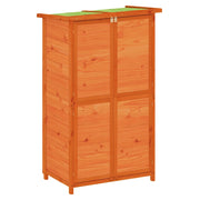 Rimessa da Giardino-Capanno da Giardino Marrone 83x57x140 cm Legno Massello di Pino