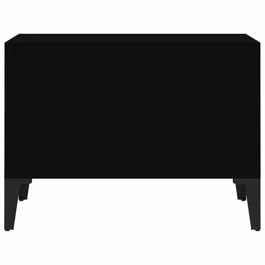 Tavolino da salotto | Tavolino da caff¨¨ | Tavolino da Soggiorno Nero 60x50x36,5 cm in Legno Multistrato