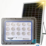 Trade Shop - Faro 200 Watt Con Pannello Solare Luce Forte Telecomando Batteria Lunga Durata -