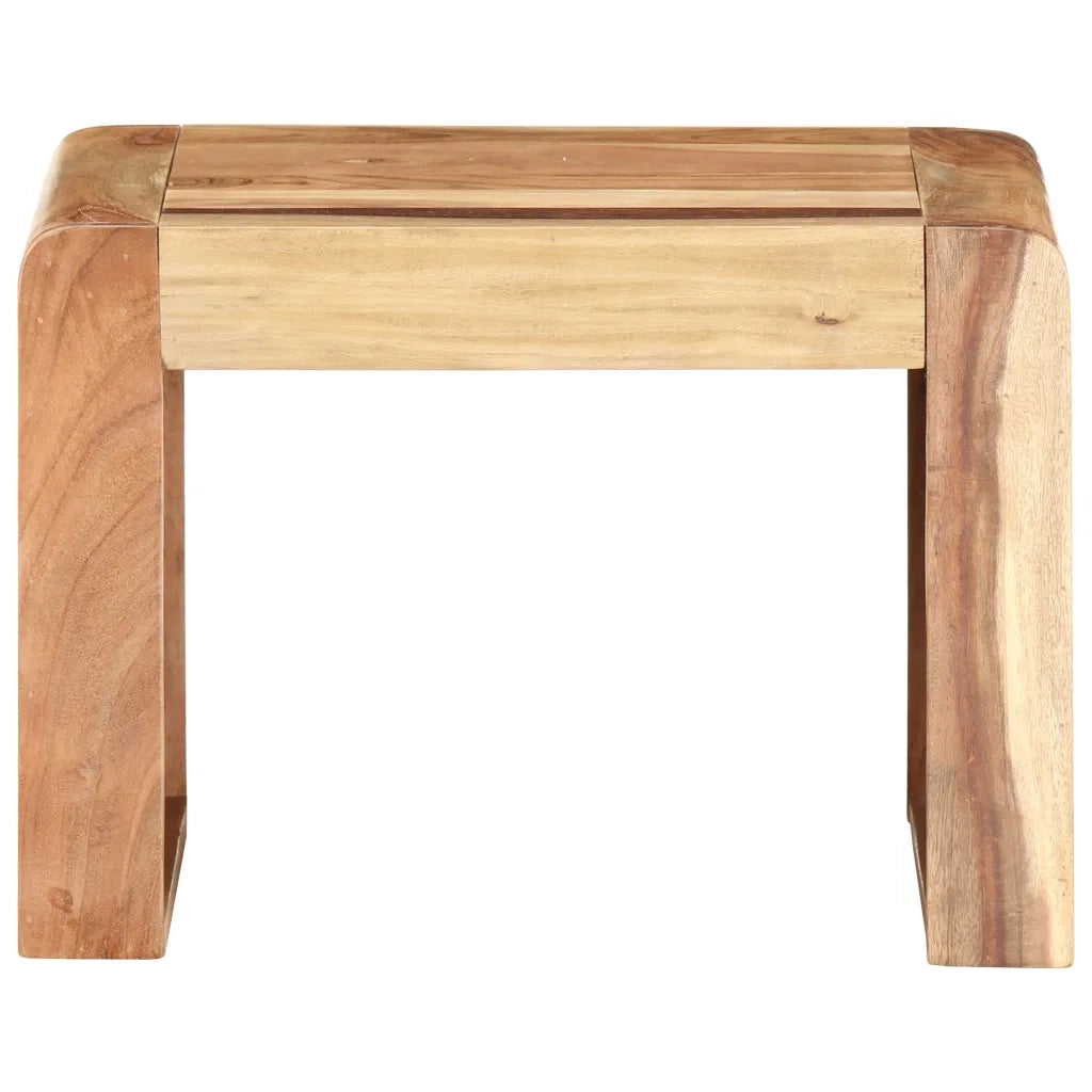 Tavolino Laterale 40x40x30 cm in Legno Massello di Acacia cod mxl 11562