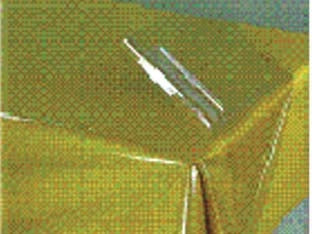 TOVAGLIATO IN PVC CRISTALLO CON CARTA- - cm.140h. spessore da mm.0,10 in rotoli da mt.30 - 1 rotolo LADY DOC