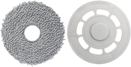 2 pezzi - Piastra per asciugamano - Filtro sostituibile, compatibile con Roborock P10 Pro/P10S/P10S PURE/QRevo MaxV/QRevo Pro/QRevo S/Qrevo Plus (1 filtro di pulizia e 1 supporto per asciugamano)