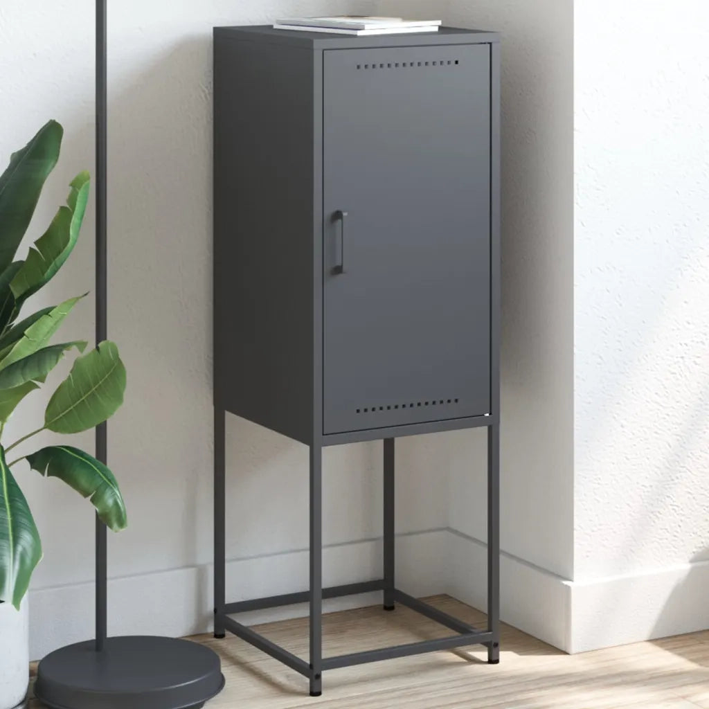 vidaXL Credenza Antracite 36x39x107 cm in Acciaio