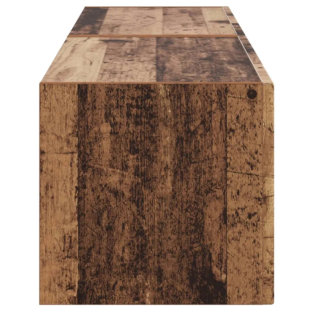 Mobile TV da parete 2 pz-Set di 2 Mobile TV a Muro-Credenza TV Legno vecchio 60 x 31 x 29.5 cm 877249