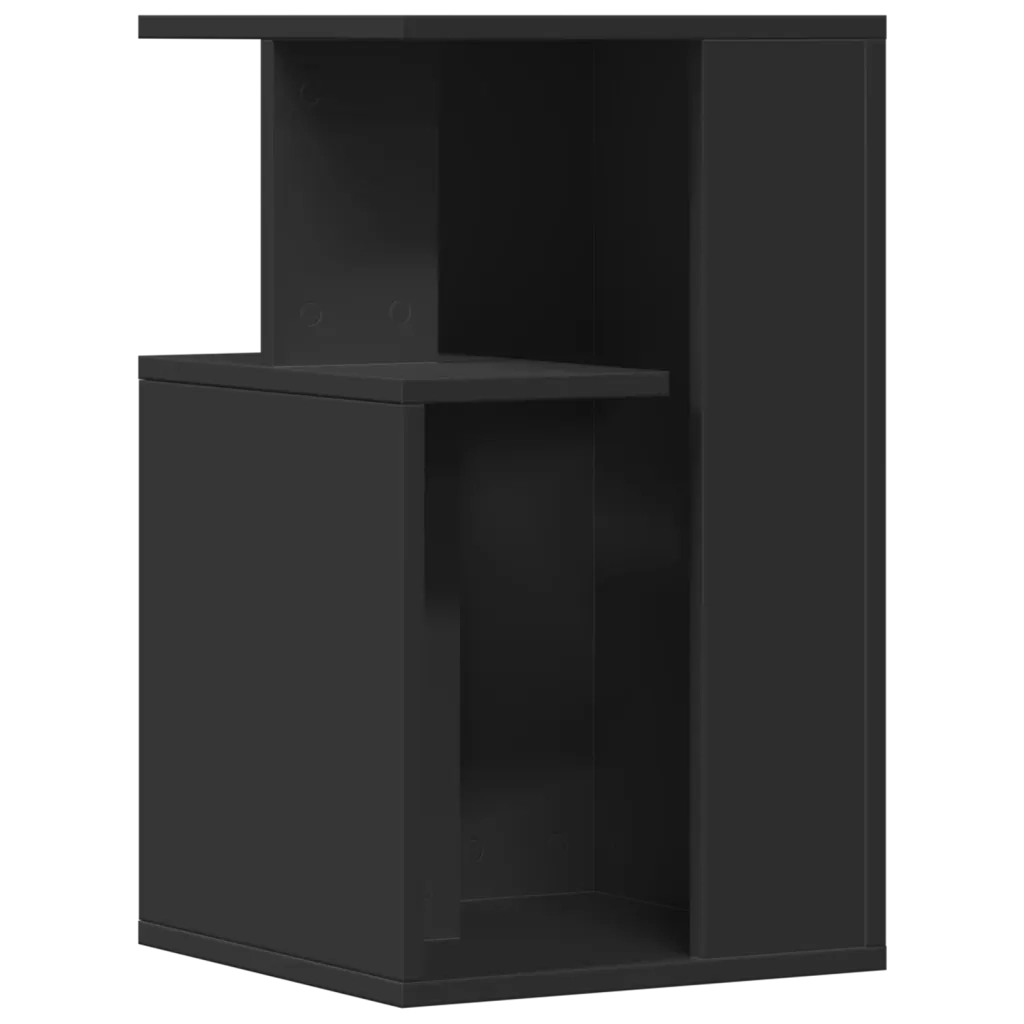 Tavolino Nero 35x35x60 cm in Legno Multistrato