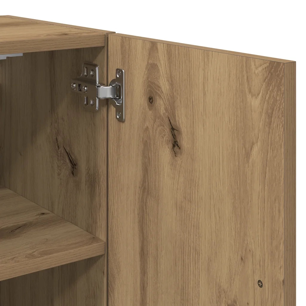 Armadietto a Muro Rovere Artigianale 60x31x60 cm in Truciolato 857307