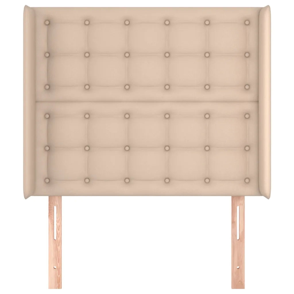 Testiera ad Orecchio-Testata con Orecchie Cappuccino 103x23x118/128 cm in Similpelle 732527