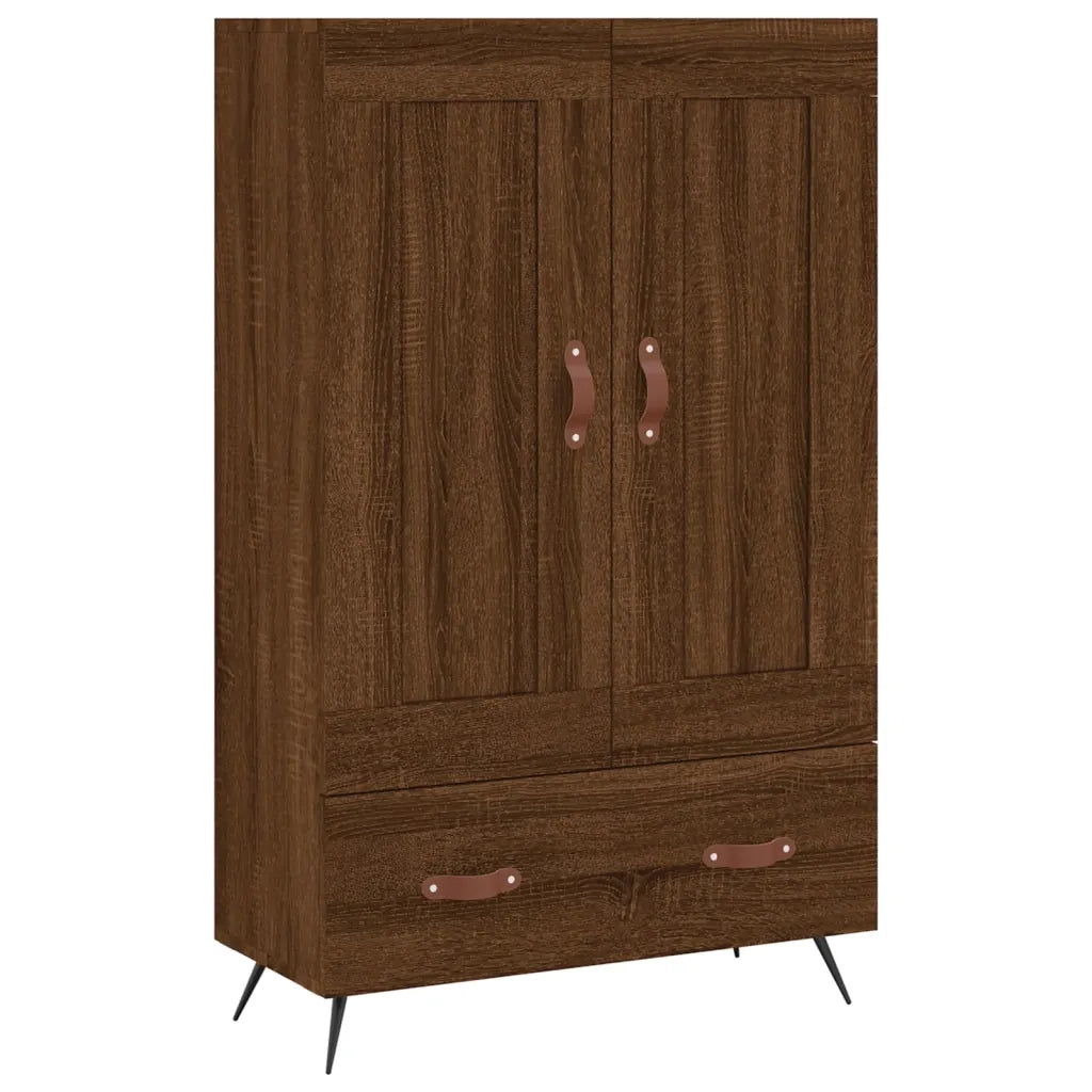 Credenza | Madia | Buffet da pranzo | Armadio da pranzo Rovere Marrone 69,5x31x115 cm in Legno Multistrato