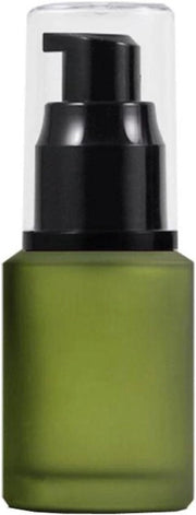 Dispensatore Cosmetico Portatile per Creme e Lotioni - Contenitore da Viaggio per 60ml/2 Onze - Conservazione del Make-up - Bicchieri di Vetro Frostati Riscaldabili e Riempibili in Materiale Ecologico