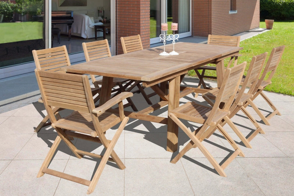 Poltrona da Giardino Pieghevole in Legno Teak cm 42x60x85 - THOR